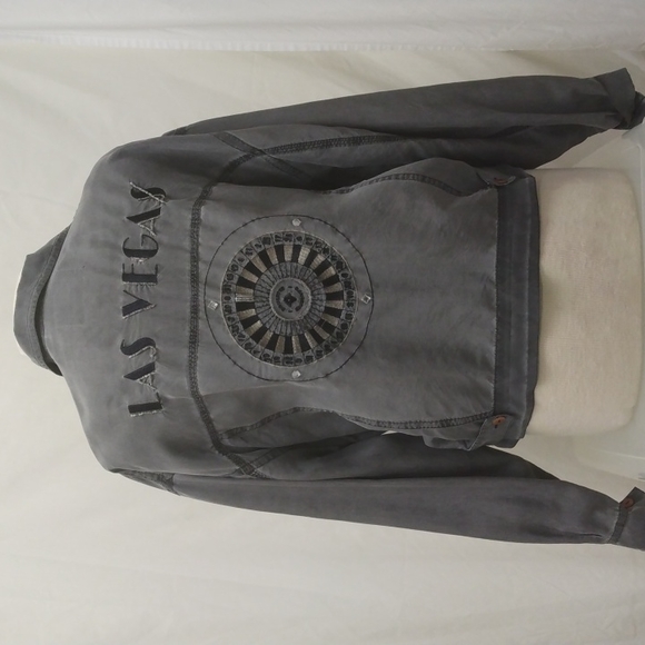 Peaches & Smith Silk Las Vegas Jacket, Size L - Picture 3 of 11